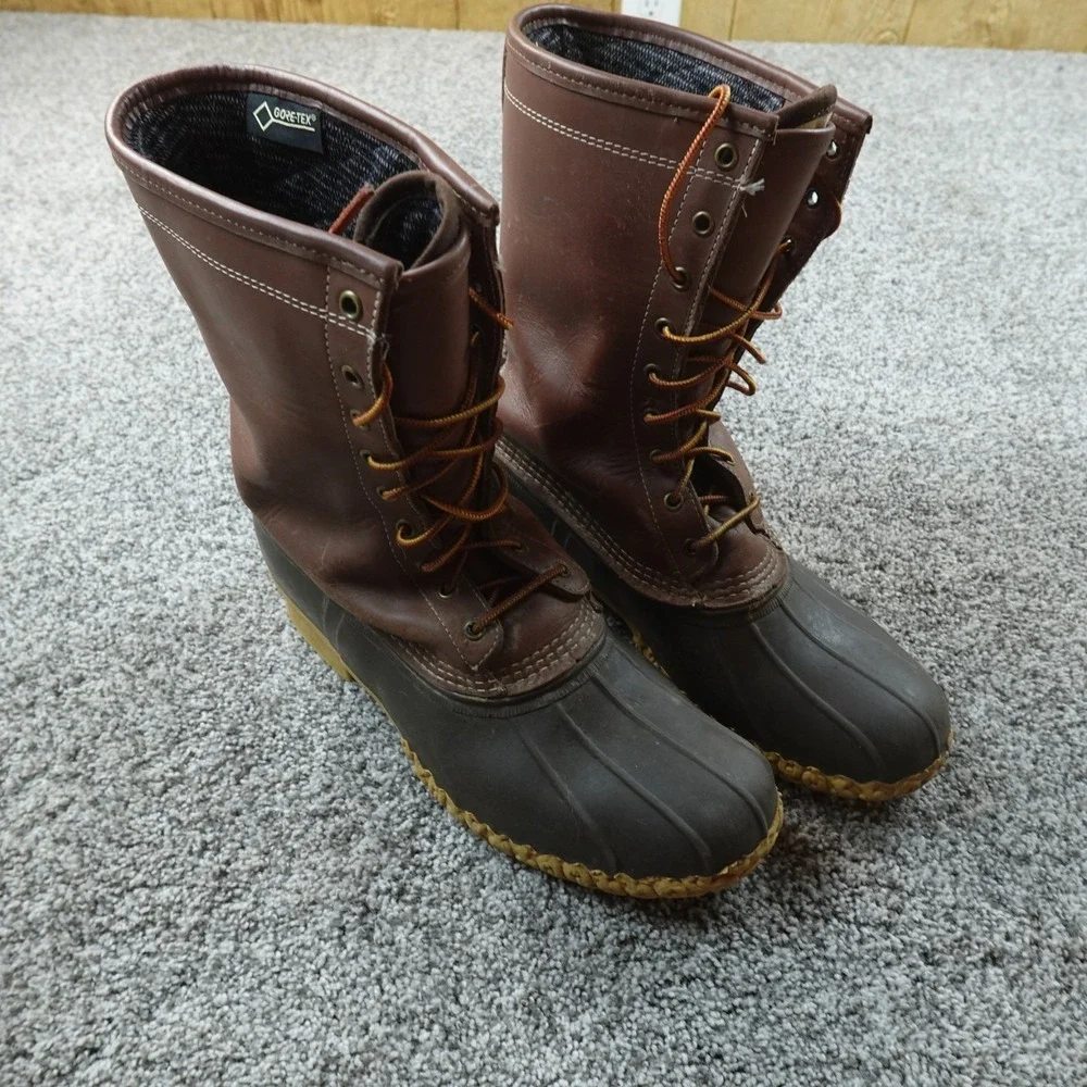 LL Bean Boots Mens 12 M Gore Tex Thinsulate Waterproof Duck Hunting Shoes USA